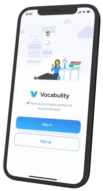 Ecran application Vocabulity